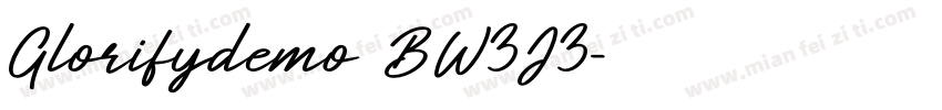 Glorifydemo BW3J3字体转换